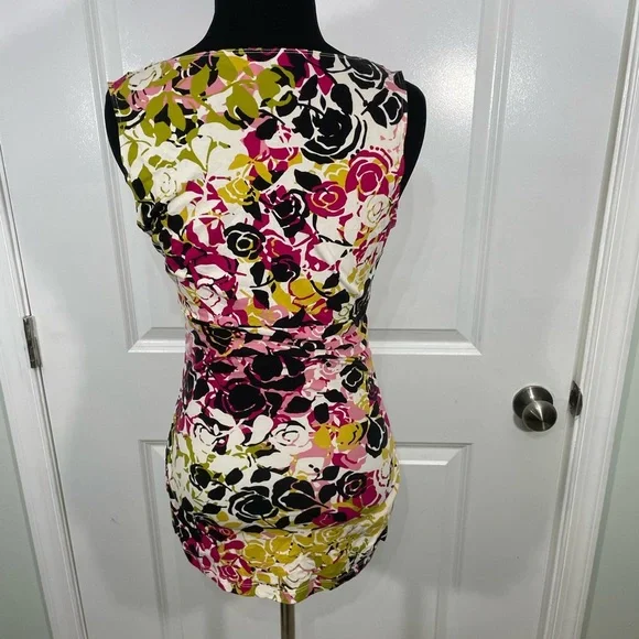 CAbi Multicolor Floral Blouse Size Small CB-60 - Picture 7 of 8